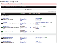 Tablet Screenshot of forums.neworderonline.com